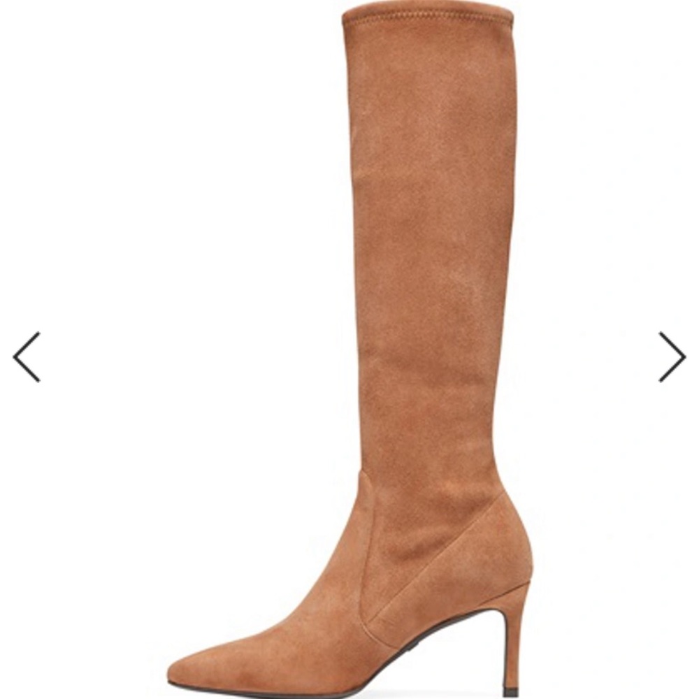 The WANESSA 75
Cappuccino Brown Stretch Suede
8